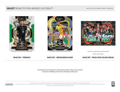 2025/26 Panini Select Road to FIFA World Cup Soccer Mega Box