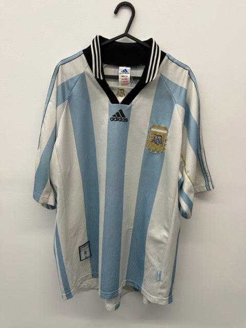 1998-99 Argentina home football shirt size L 9/10
