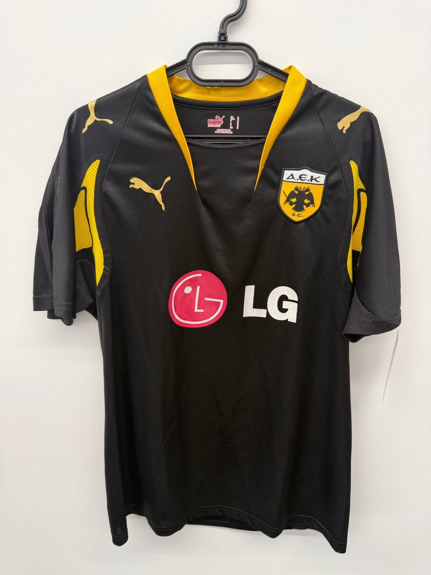 AEK Athens F.C. away football shirt 2007/08 size M 9/10