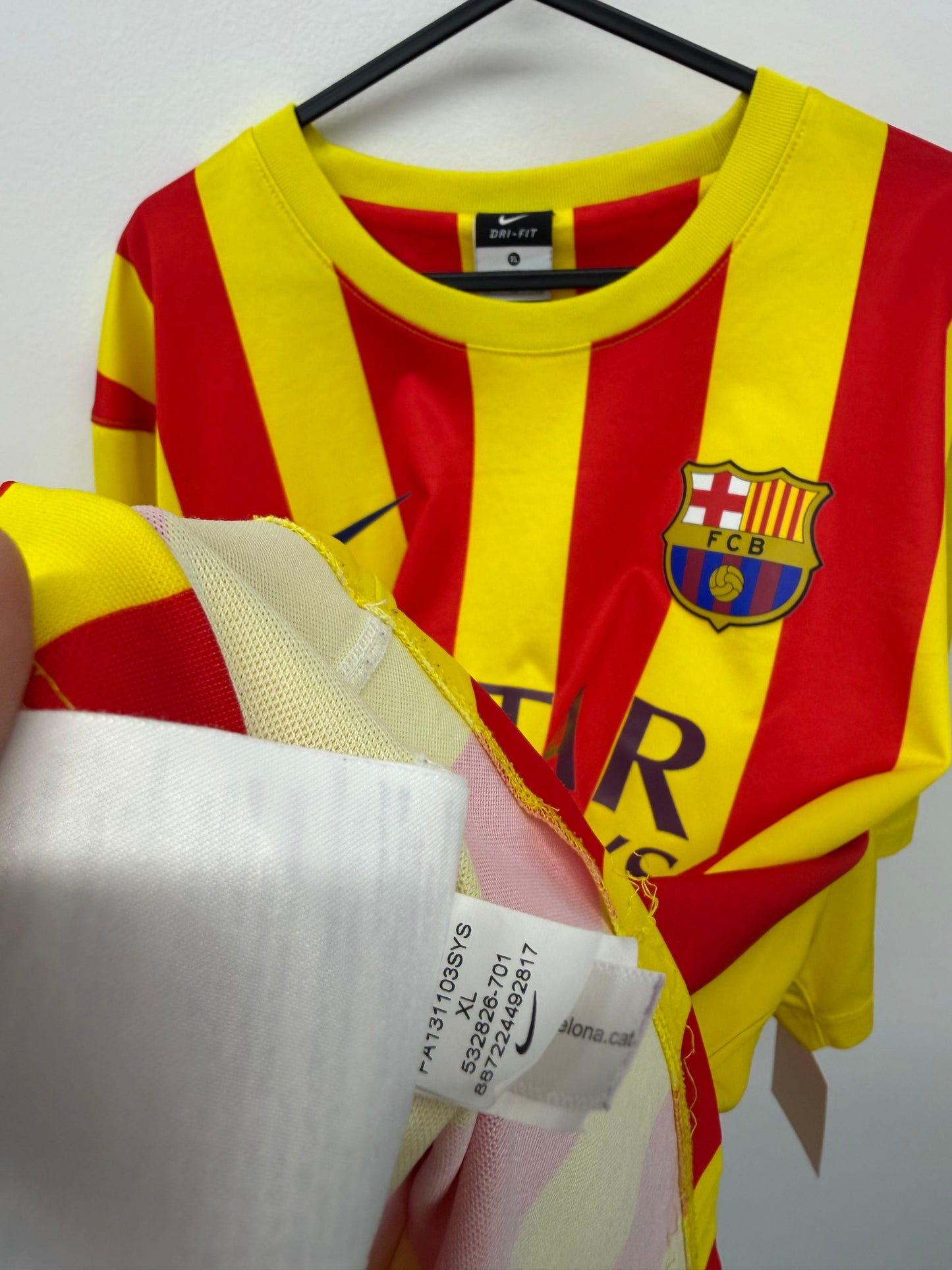 FC Barcelona 2013–2014 away (Senyera) Nike size XL 10/10