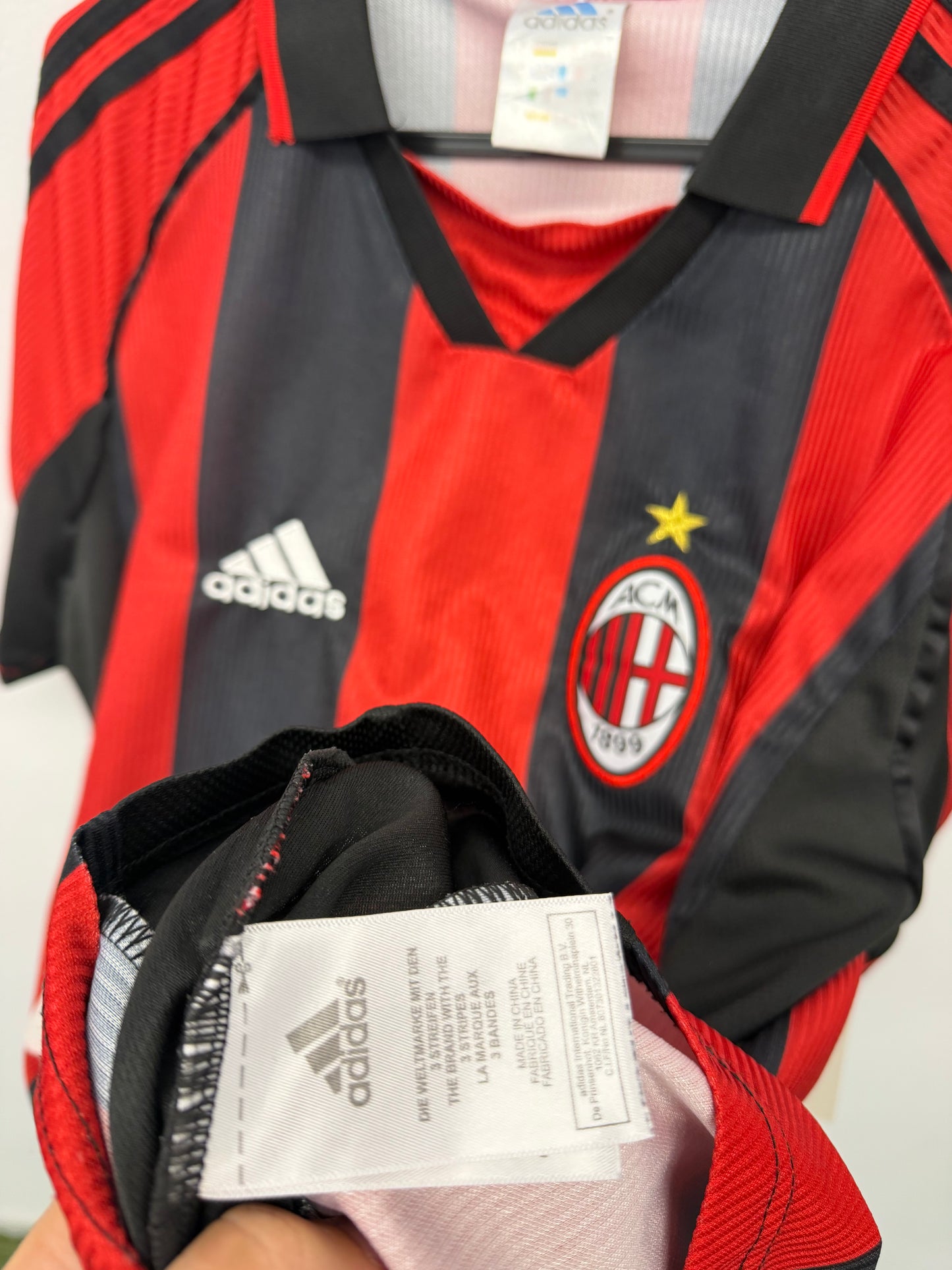 1998–1999 AC Milan Home Jersey Adidas size L 10/10