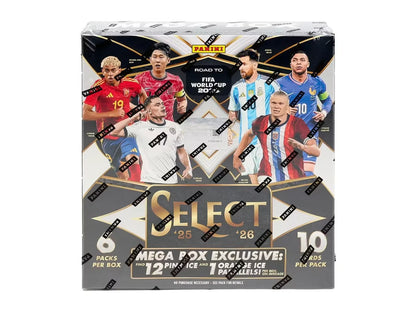 2025/26 Panini Select Road to FIFA World Cup Soccer Mega Box
